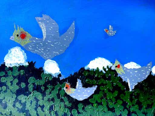 Native Parrot Art: Paint & Sew for Kids (Rozelle)