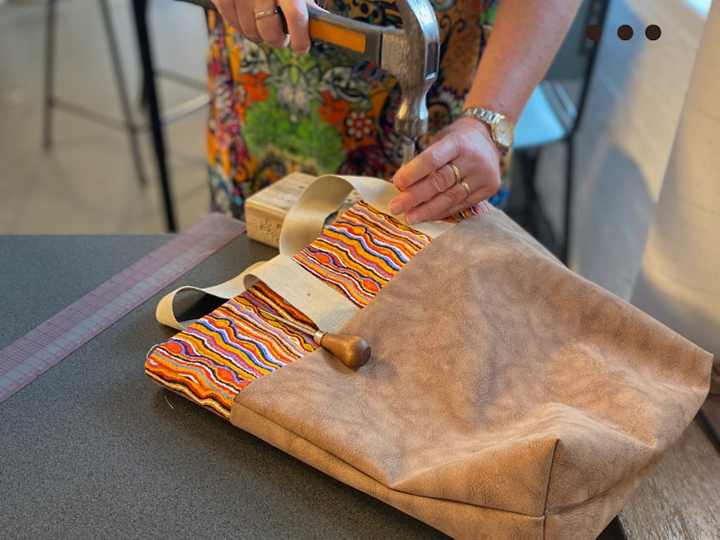 Leather or Vinyl Tote Bag Workshop ✄✄